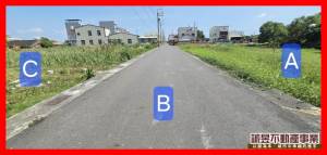 誠昱/學甲角窗臨路農地出.